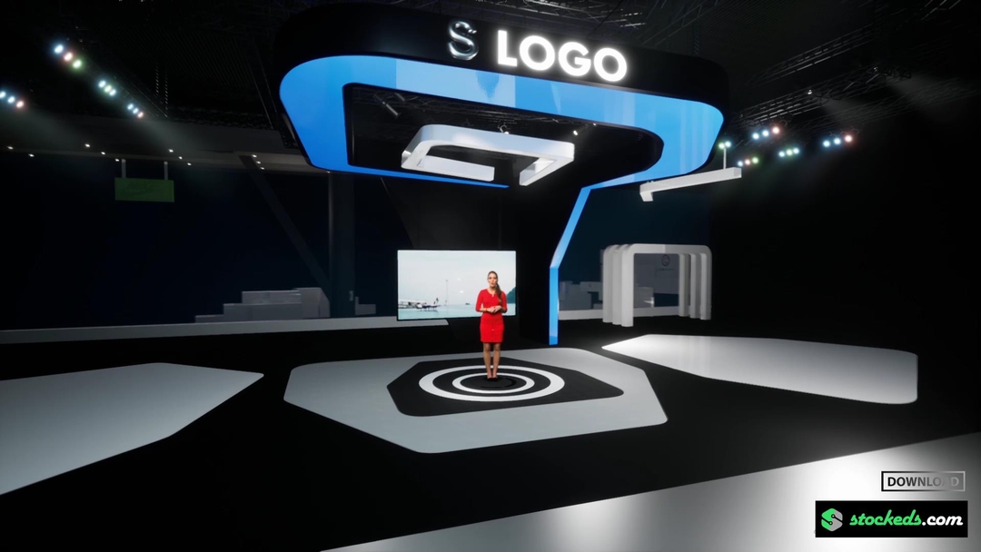 CORPORATE_ZXN | UNREAL ENGINE VIRTUAL SET | INTEGRATED WITH AXIMMETRY