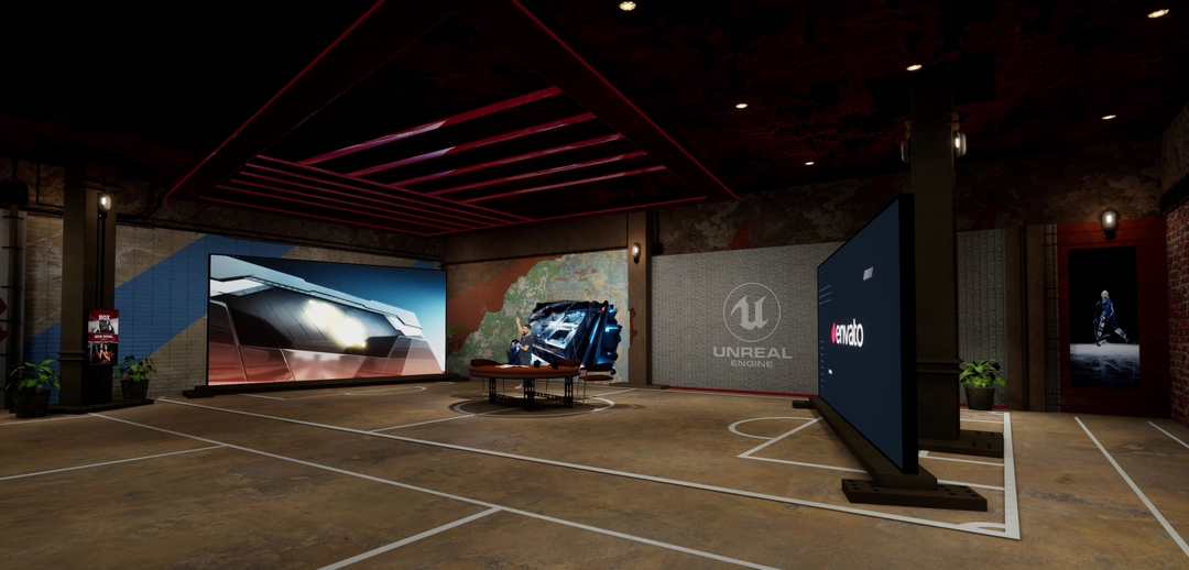 SPORTS TALKSHOW MATCO | Unreal Engine Corporate Virtual Set |  Integrated With Aximmetry