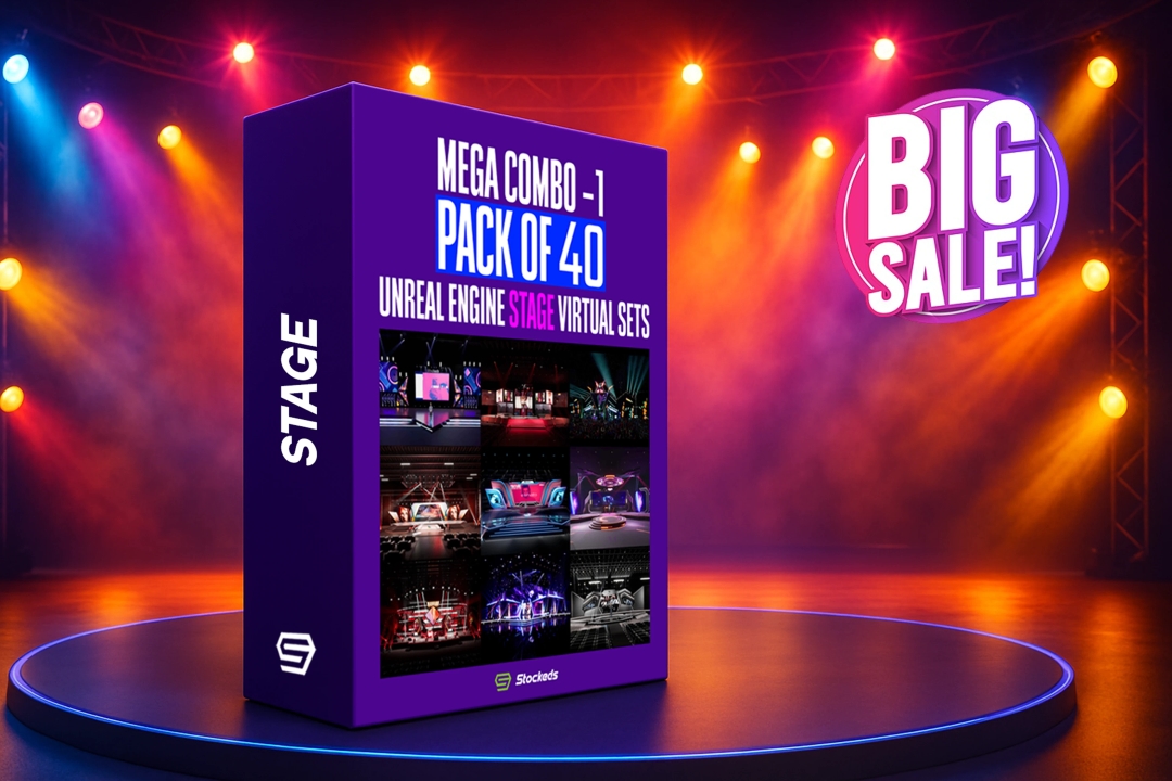 MEGA COMBO PACK 1 – 40 UNREAL ENGINE STAGE VIRTUAL SETS