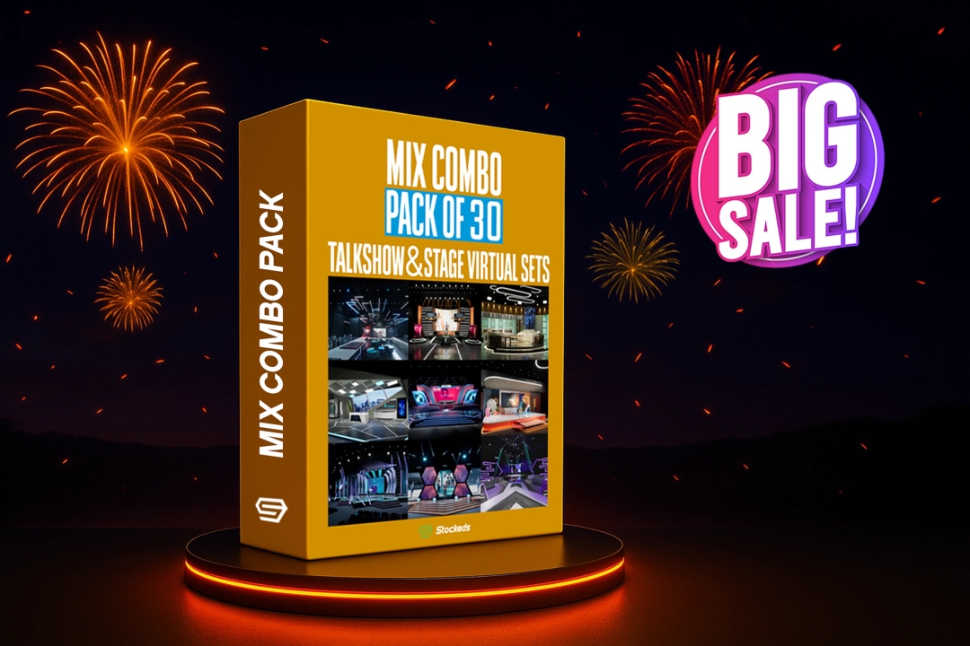 30-IN-1 UNREAL VIRTUAL SETS PACK – TALKSHOWS & STAGE COMBO