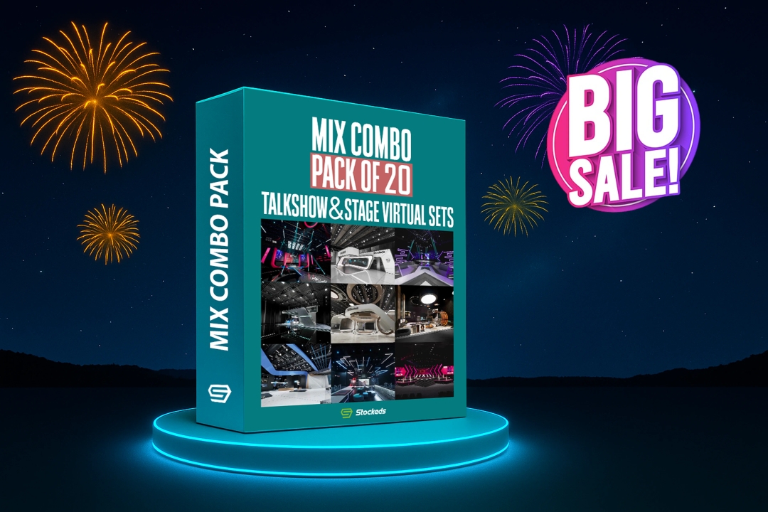 20-IN-1 UNREAL VIRTUAL SETS PACK –TALKSHOWS & STAGE COMBO