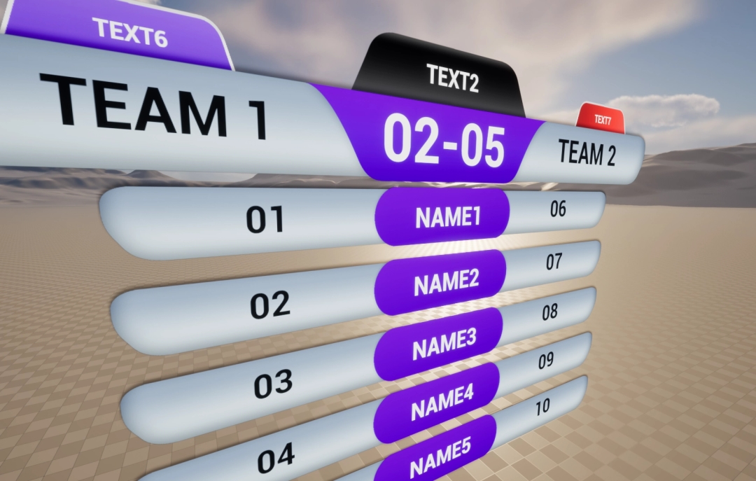 ScoreBoard3D: Sports Scoreboard Pack – Real-Time 3D Graphics for Unreal Engine