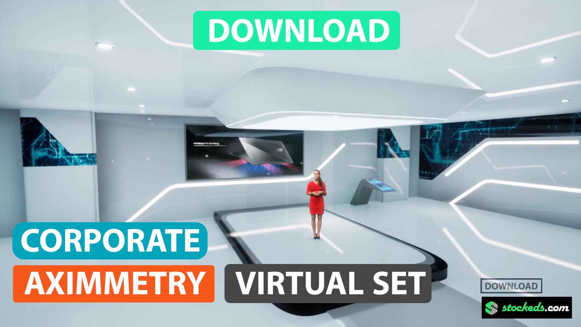 CORPORATE_FUTURE_6 | VIRTUAL PRODUCTION SET | UNREAL ENGINE  | AXIMMETRY | ZERO DENSITY