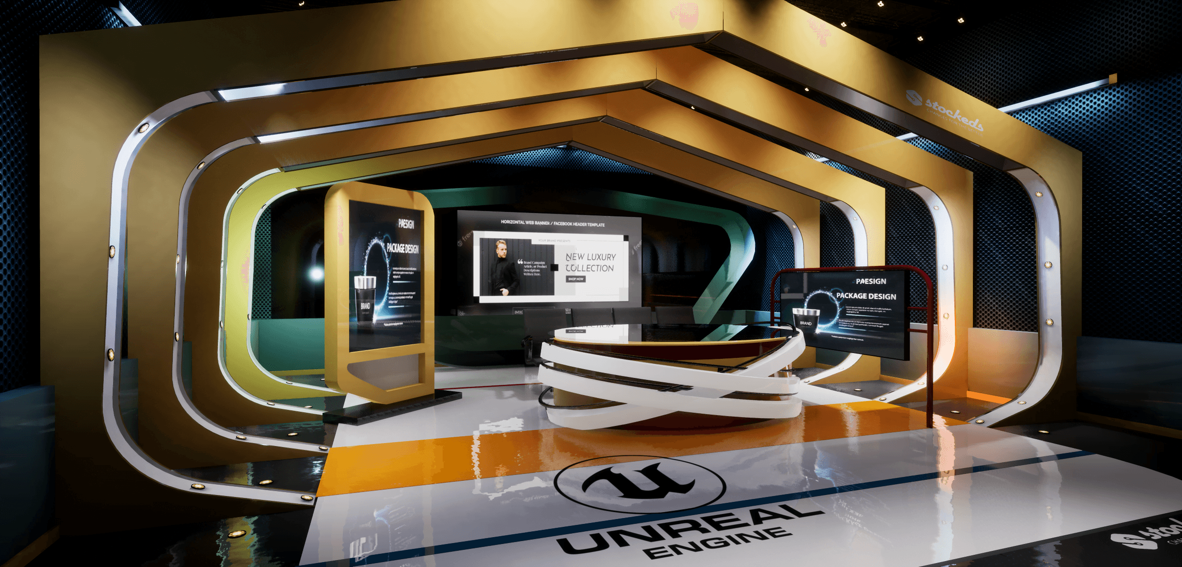 ARCHSTUDIO_910 | Unreal Engine Corporate Virtual Set