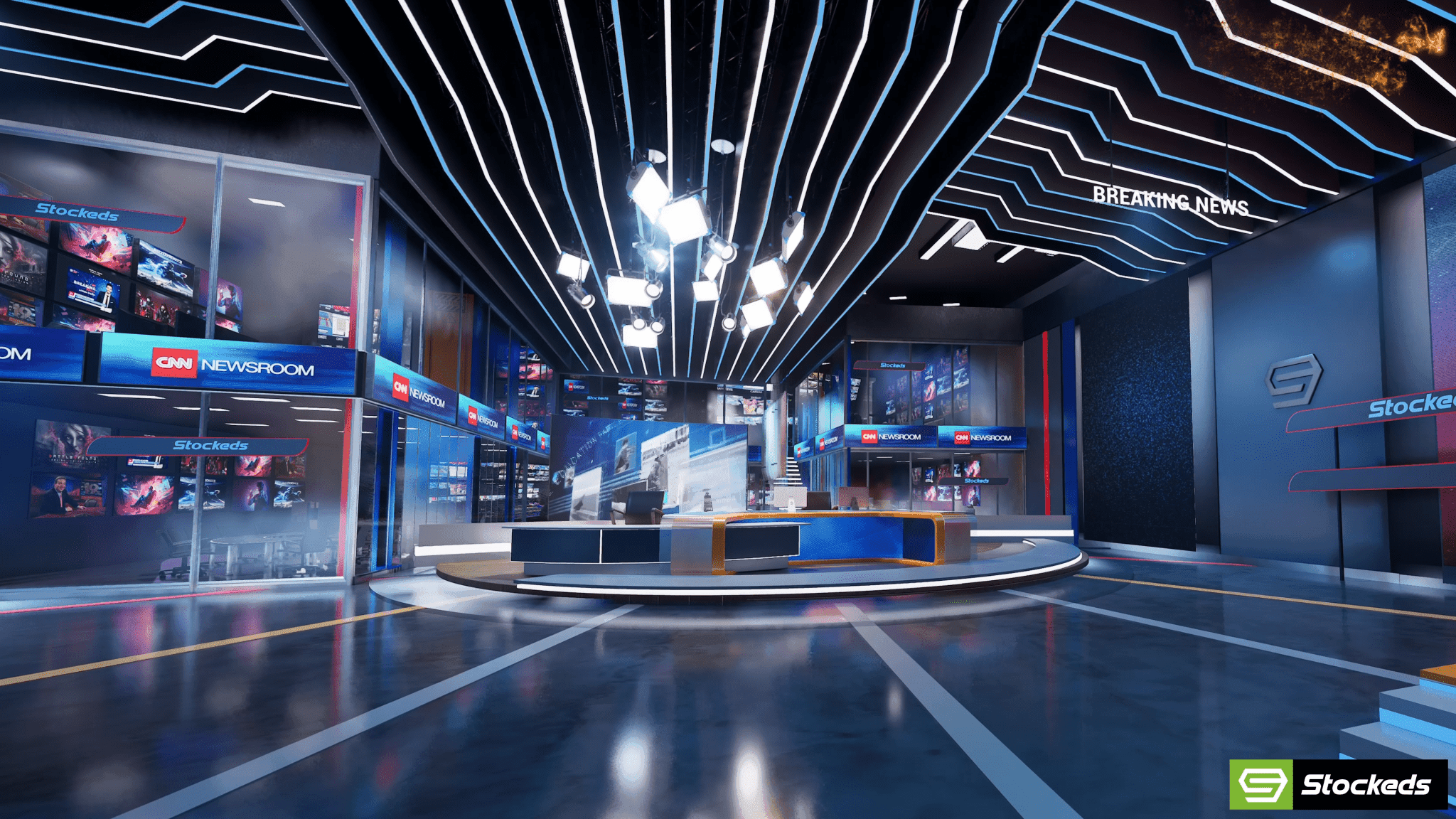 Customizable Virtual News Studios