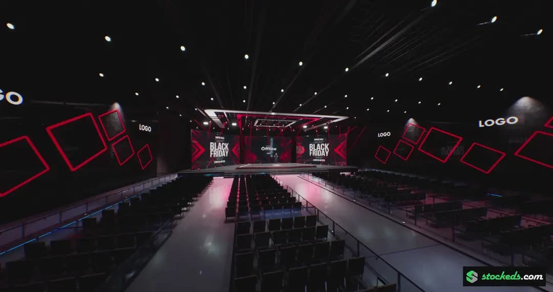 20-IN-1 UNREAL VIRTUAL SETS PACK –NEWSROOMS & STAGE COMBO-5