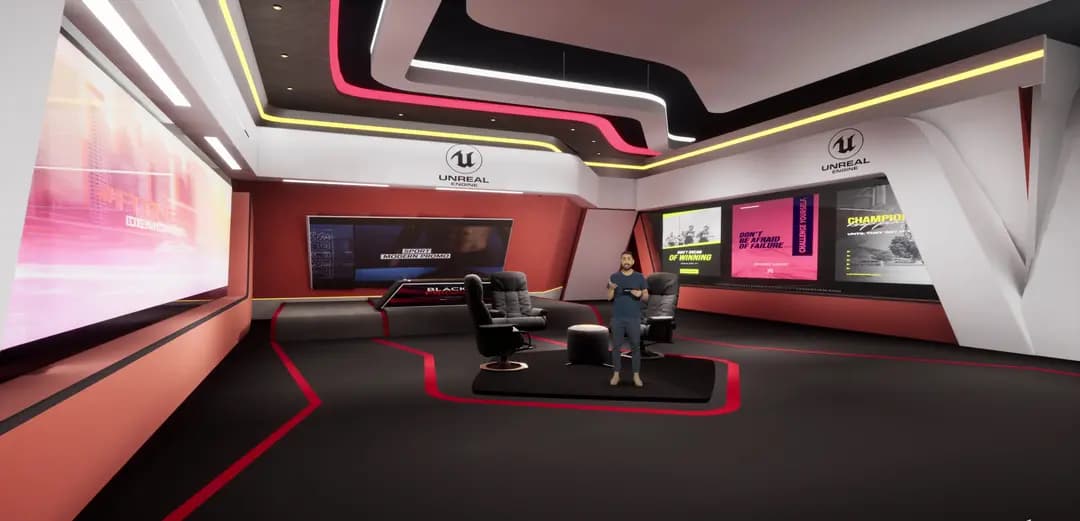 ULTIMATE COMBO-100 UNREAL ENGINE TALKSHOW VIRTUAL SETS (JUST $6/SET!)-56