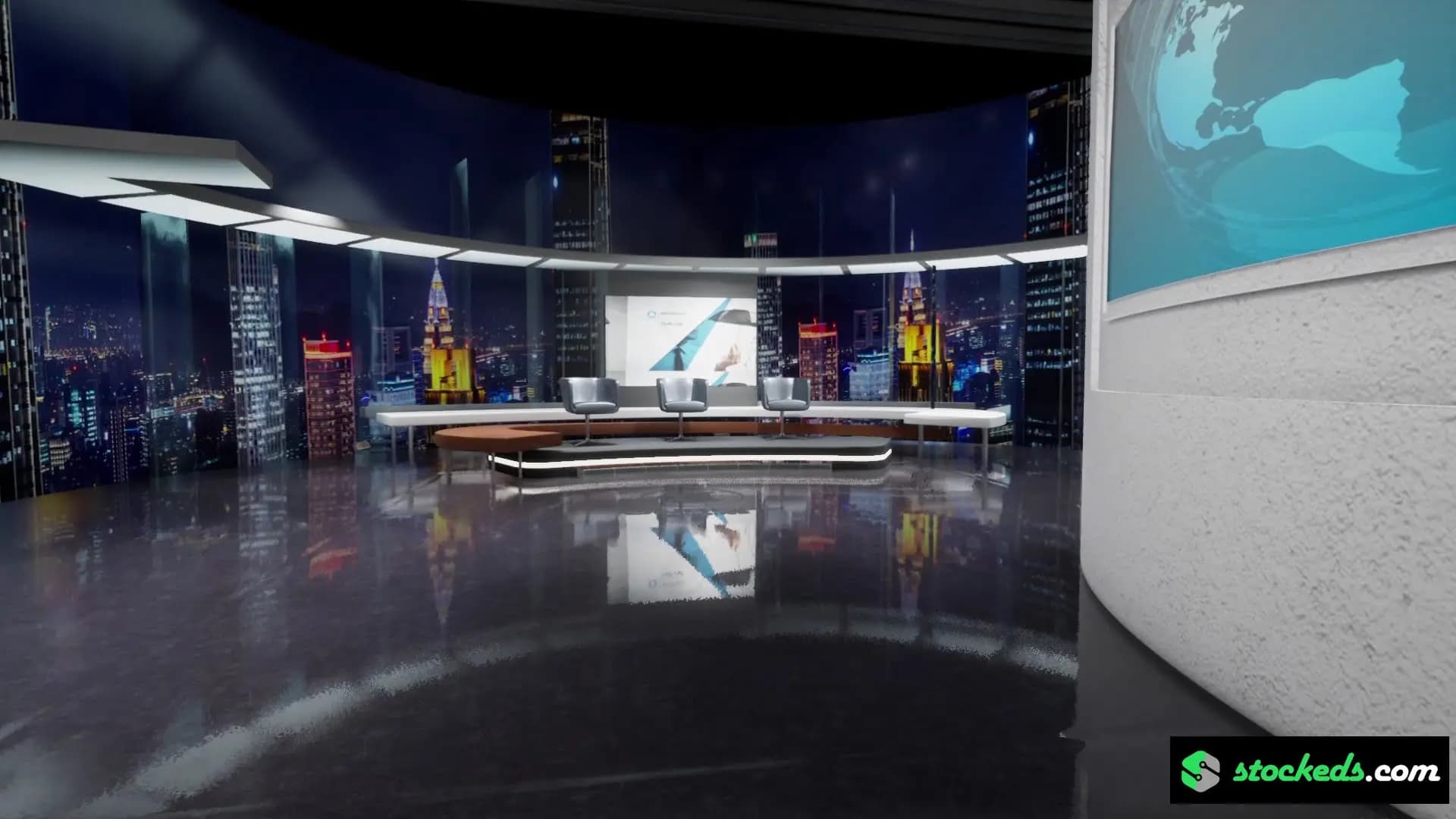 ULTIMATE BROADCAST COMBO-60 UNREAL ENGINE NEWSROOM VIRTUAL SETS (JUST $8/SET!)-21