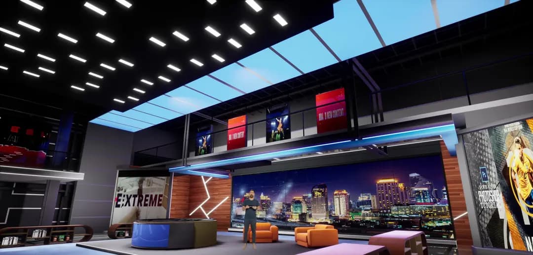 20-IN-1 UNREAL VIRTUAL SETS PACK – NEWSROOMS & TALKSHOWS COMBO-7
