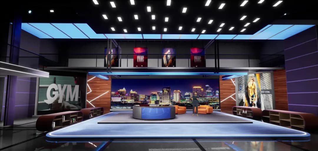 ULTIMATE COMBO-100 UNREAL ENGINE TALKSHOW VIRTUAL SETS (JUST $6/SET!)-63