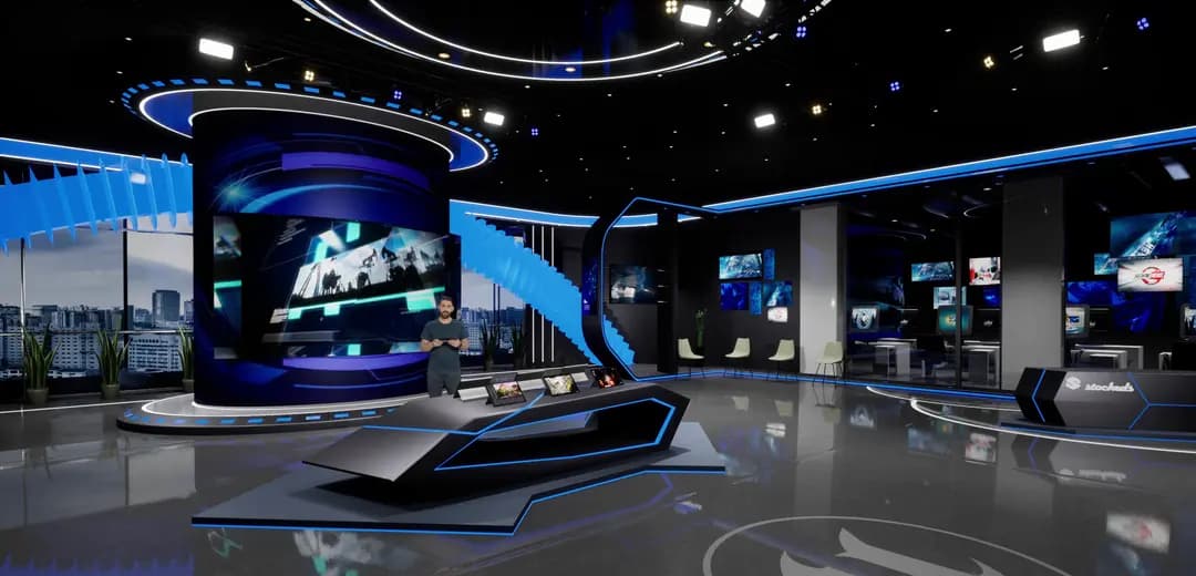 MEGA COMBO PACK 1 – 30 UNREAL ENGINE NEWSROOM VIRTUAL SETS-9