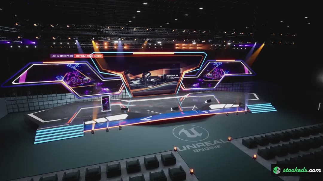 ULTIMATE COMBO-80 UNREAL ENGINE STAGE VIRTUAL SETS (JUST $7/SET!)-58