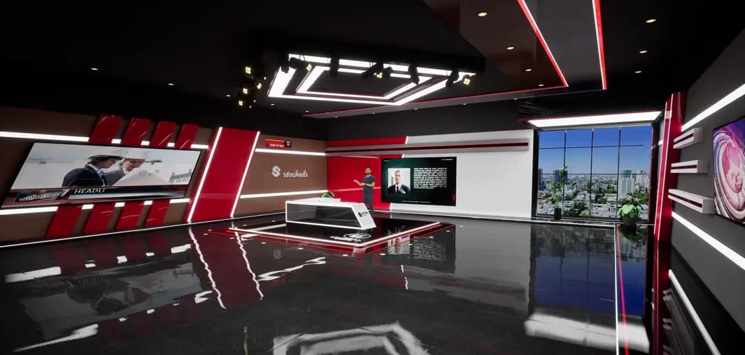 MEGA COMBO PACK 1 – 30 UNREAL ENGINE NEWSROOM VIRTUAL SETS-12
