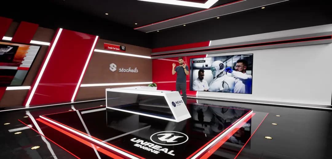 20-IN-1 UNREAL VIRTUAL SETS PACK –NEWSROOMS & STAGE COMBO-11