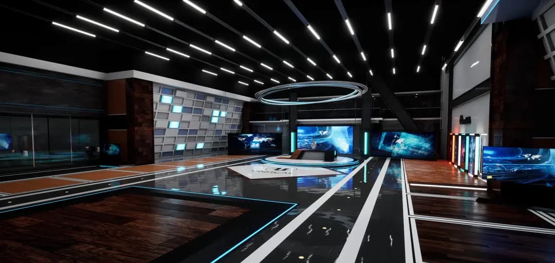 20-IN-1 UNREAL VIRTUAL SETS PACK –NEWSROOMS & STAGE COMBO-12