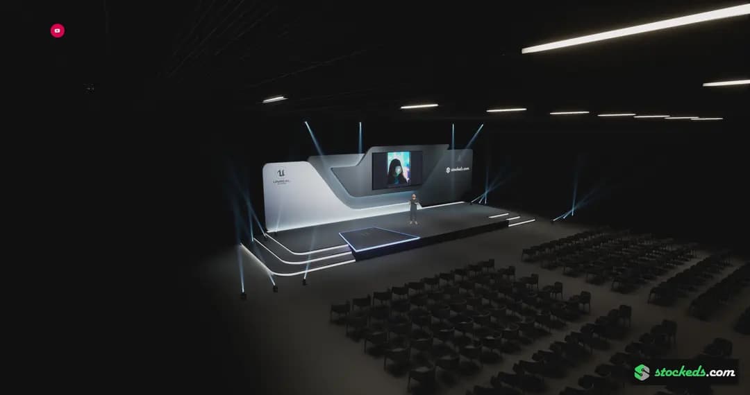 20-IN-1 UNREAL VIRTUAL SETS PACK –NEWSROOMS & STAGE COMBO-13