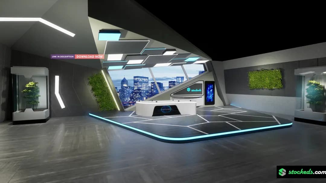 45-IN-1 UNREAL VIRTUAL SETS PACK – NEWS, TALKSHOW & MORE-12