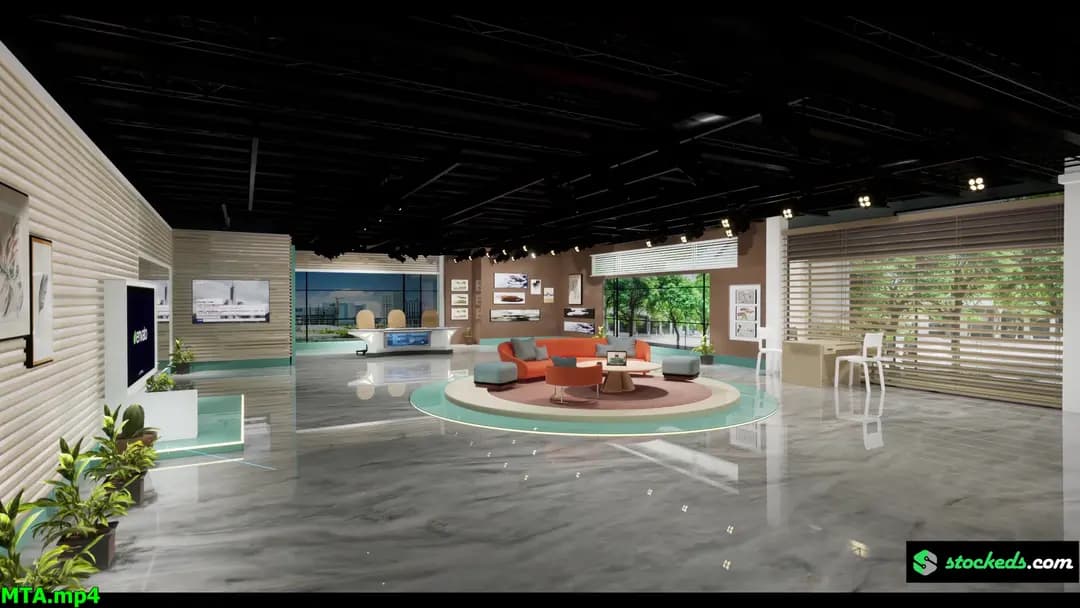 30-IN-1 UNREAL VIRTUAL SETS PACK – NEWSROOMS & STAGE COMBO-21