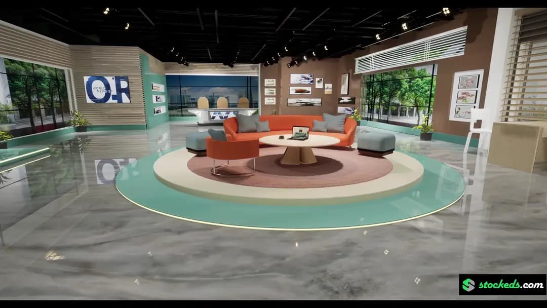 ULTIMATE COMBO-100 UNREAL ENGINE TALKSHOW VIRTUAL SETS (JUST $6/SET!)-72