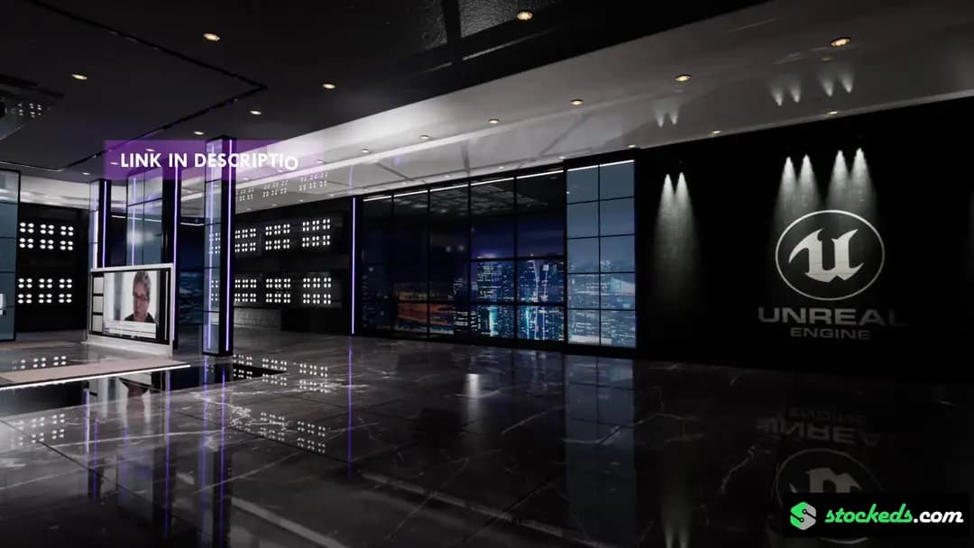 30-IN-1 UNREAL VIRTUAL SETS PACK – NEWSROOMS & TALKSHOWS COMBO-12