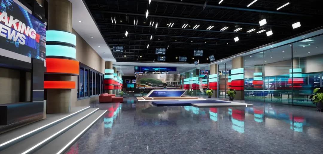 20-IN-1 UNREAL VIRTUAL SETS PACK –NEWSROOMS & STAGE COMBO-15
