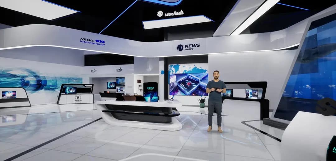 20-IN-1 UNREAL VIRTUAL SETS PACK –NEWSROOMS & STAGE COMBO-18
