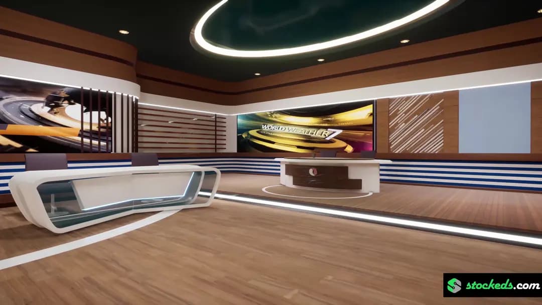 30-IN-1 UNREAL VIRTUAL SETS PACK – NEWSROOMS & TALKSHOWS COMBO-15