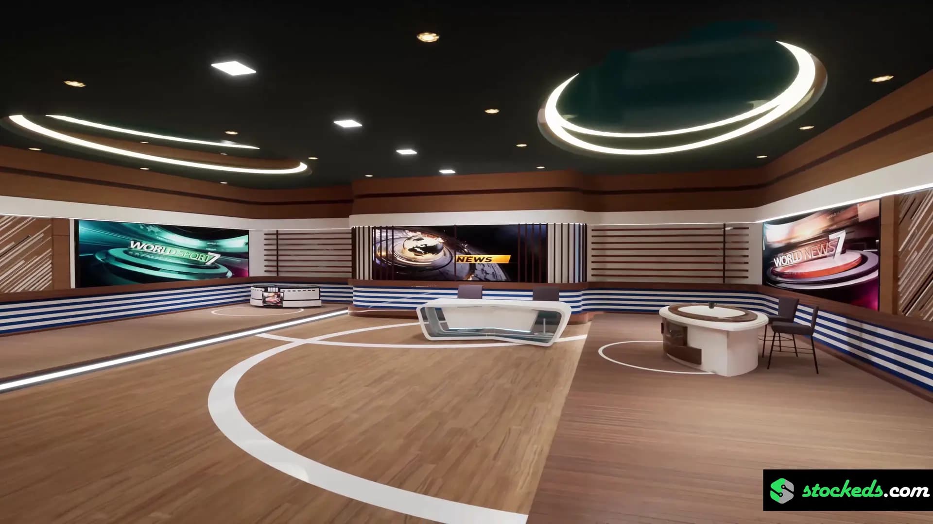 ULTIMATE BROADCAST COMBO-60 UNREAL ENGINE NEWSROOM VIRTUAL SETS (JUST $8/SET!)-10