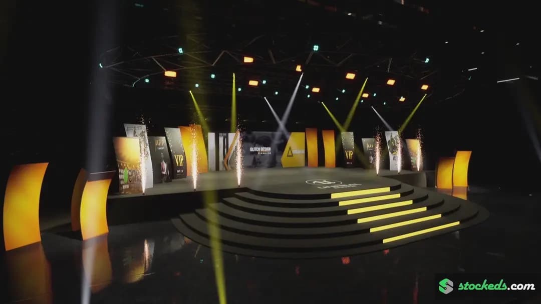 20-IN-1 UNREAL VIRTUAL SETS PACK –NEWSROOMS & STAGE COMBO-19