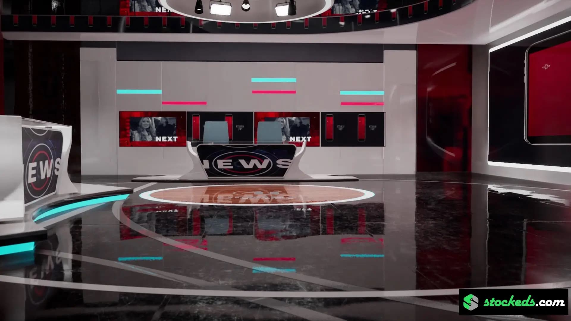 ULTIMATE BROADCAST COMBO-60 UNREAL ENGINE NEWSROOM VIRTUAL SETS (JUST $8/SET!)-17