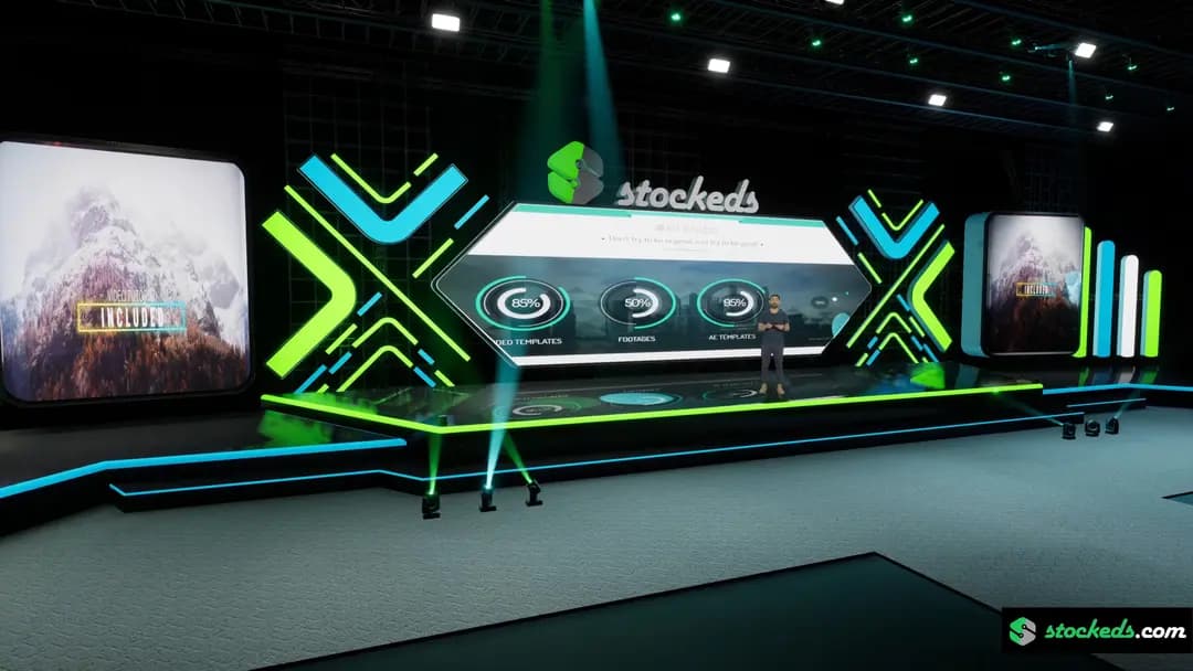 ULTIMATE COMBO-80 UNREAL ENGINE STAGE VIRTUAL SETS (JUST $7/SET!)-69