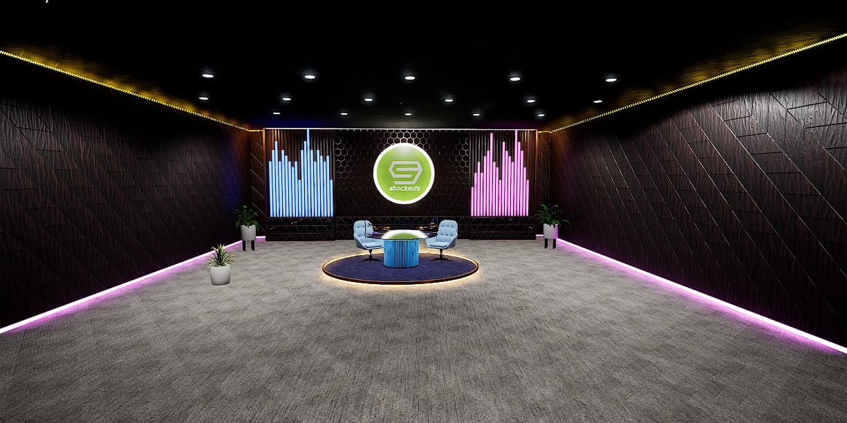 PODSTAGE X1: Podcast studio  | Unreal Engine Virtual Set |-3