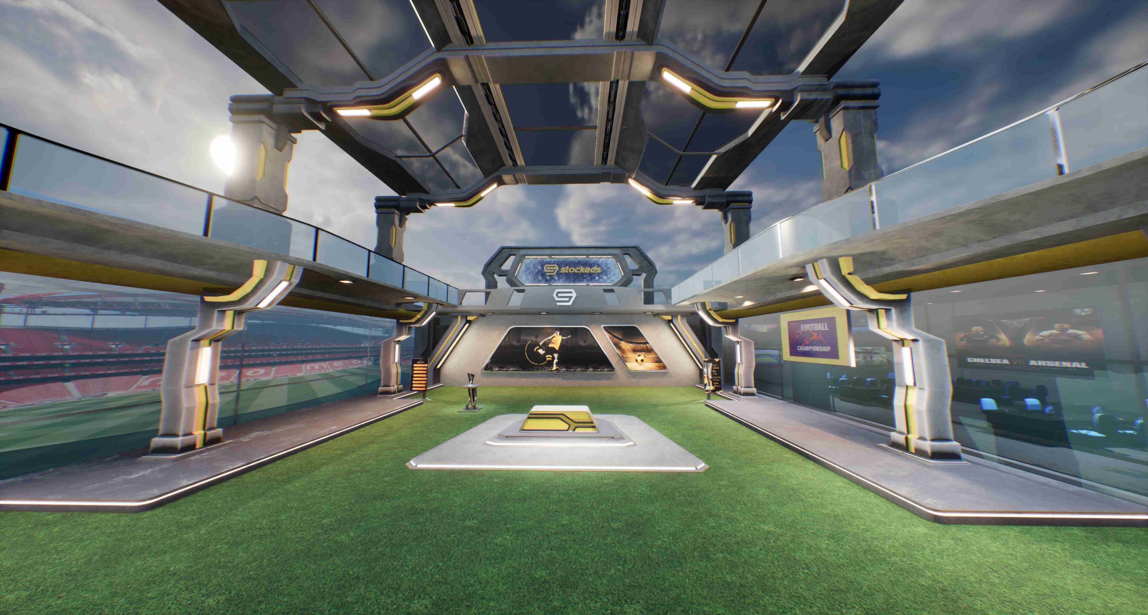 SPORTS NEWSROOM TSPRT  | Unreal Engine Corporate Virtual Set |-8