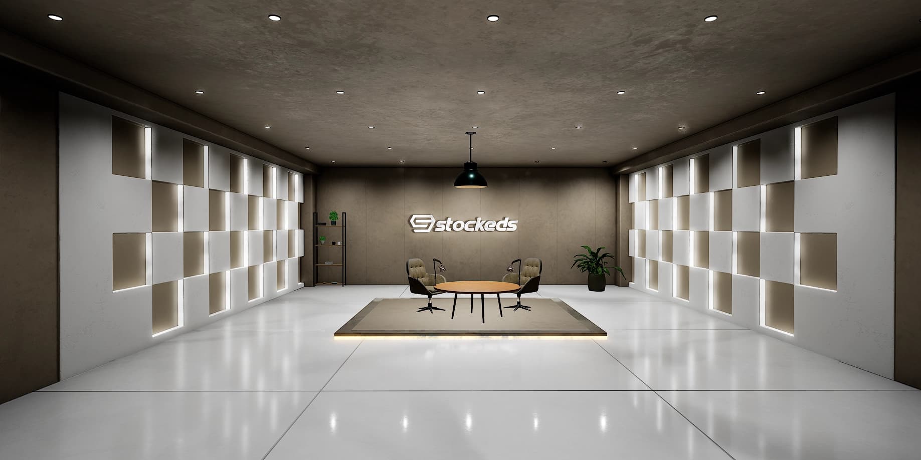 PODSET_PRO: Podcast studio  | Unreal Engine Virtual Set |-4