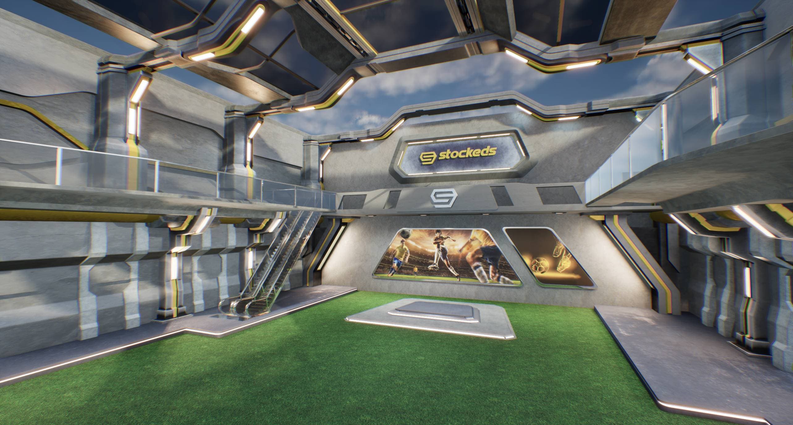 SPORTS NEWSROOM TSPRT  | Unreal Engine Corporate Virtual Set |