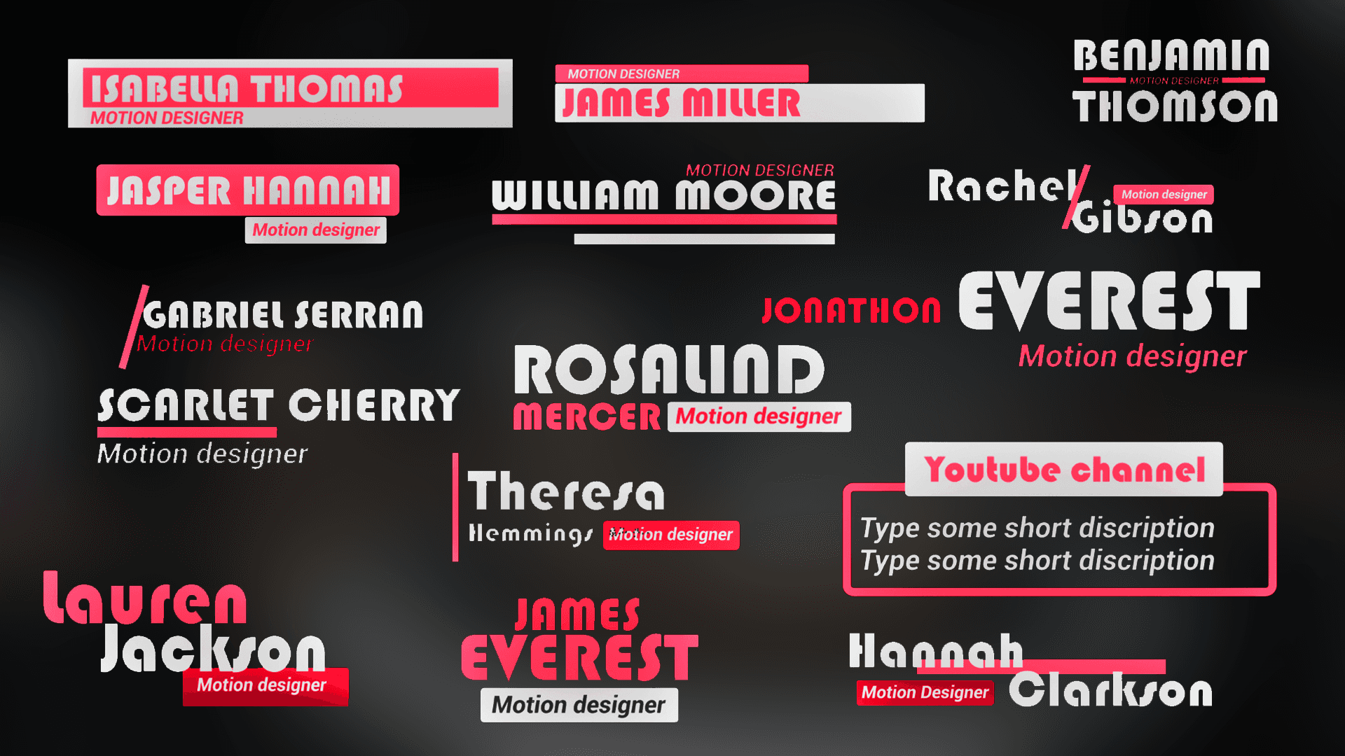 LowerThirds_REXO: Lower Thirds Pack – Studio Titles for Livestreams, YouTube & Broadcasts-2