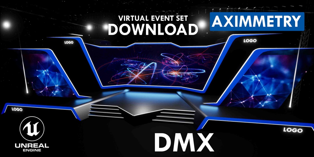 STAGE_CORPORATE_KX5 | DMX CONTROL | UNREAL ENGINE VIRTUAL SET