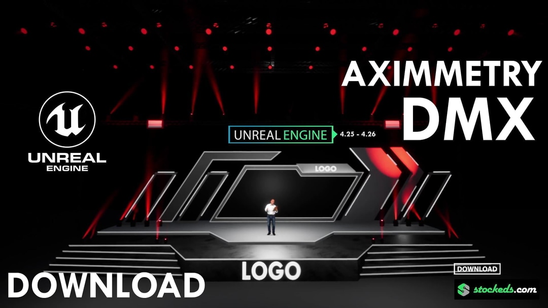 CORPORATE_STAGE_LHB | DMX CONTROL | UNREAL ENGINE VIRTUAL SET