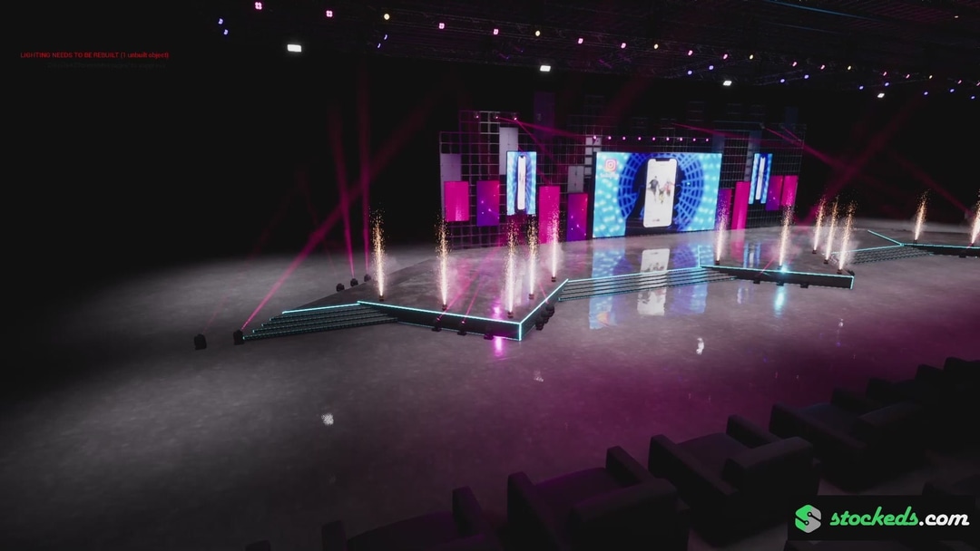 STAGE QT1 | DMX Pyro | Unreal Engine Corporate Virtual Set