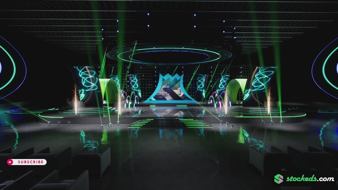 STAGE ZT1  | DMX Pyro | Unreal Engine Corporate Virtual Set