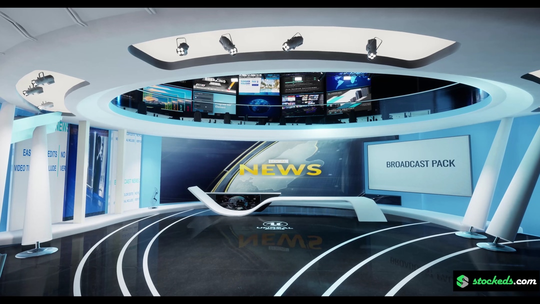 NEWSROOM CN7 | Unreal Engine Corporate Virtual Set