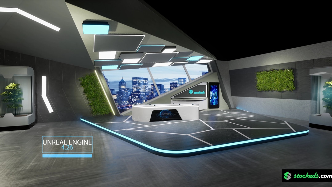 TALKSHOW MIG1 | Unreal Engine Corporate Virtual Set