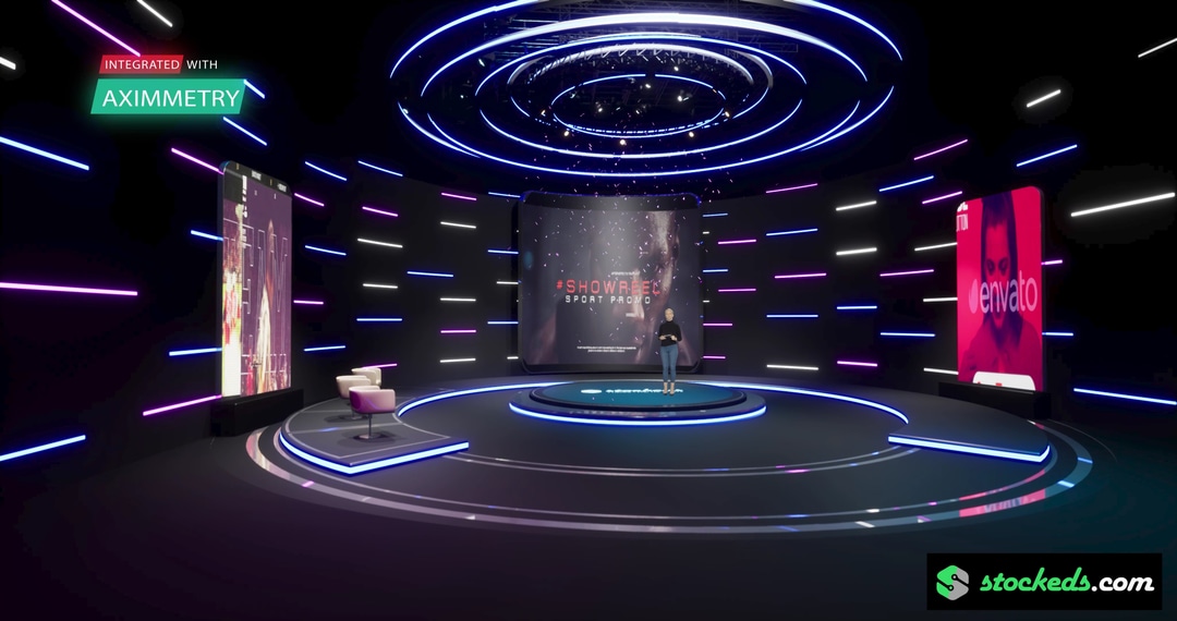 STUDIO SKLP7 | CONFETTI | Unreal Engine Corporate Virtual Set