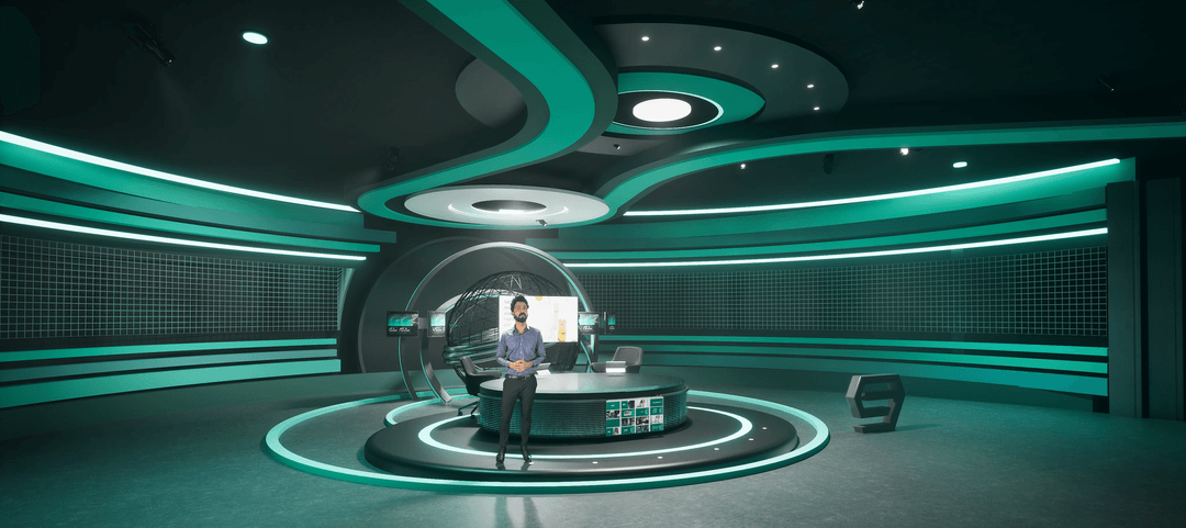 TALKSHOW AE4CV | Unreal Engine Corporate Virtual Set