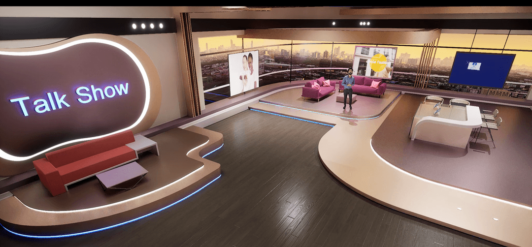 TALKSHOW UNNY1 | Unreal Engine Corporate Virtual Set