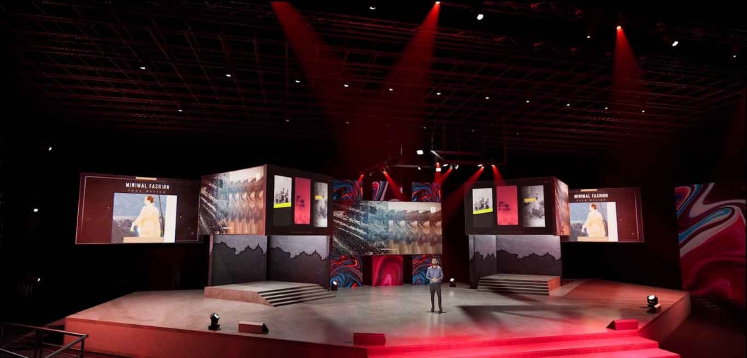 STAGE MYUU6 | DMX | Unreal Engine Corporate Virtual Set