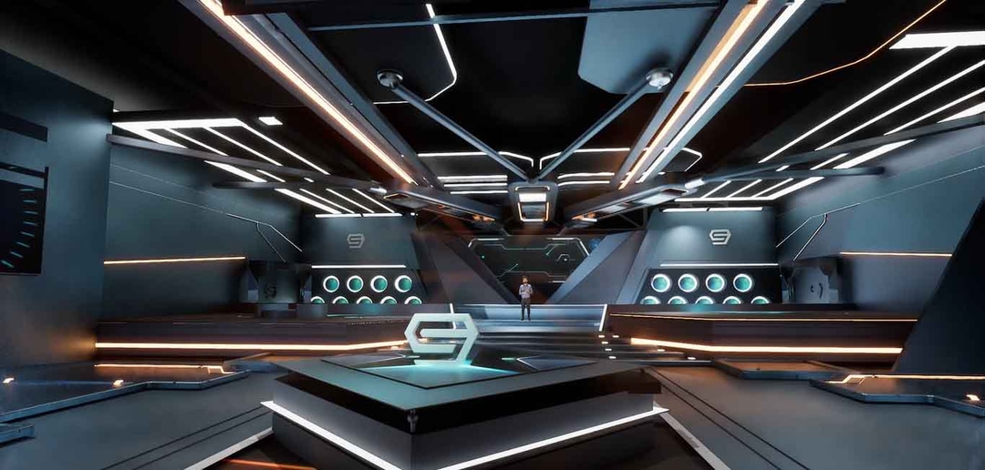 FUTURISTIC TALKSHOW OHFY | Unreal Engine Corporate Virtual Set