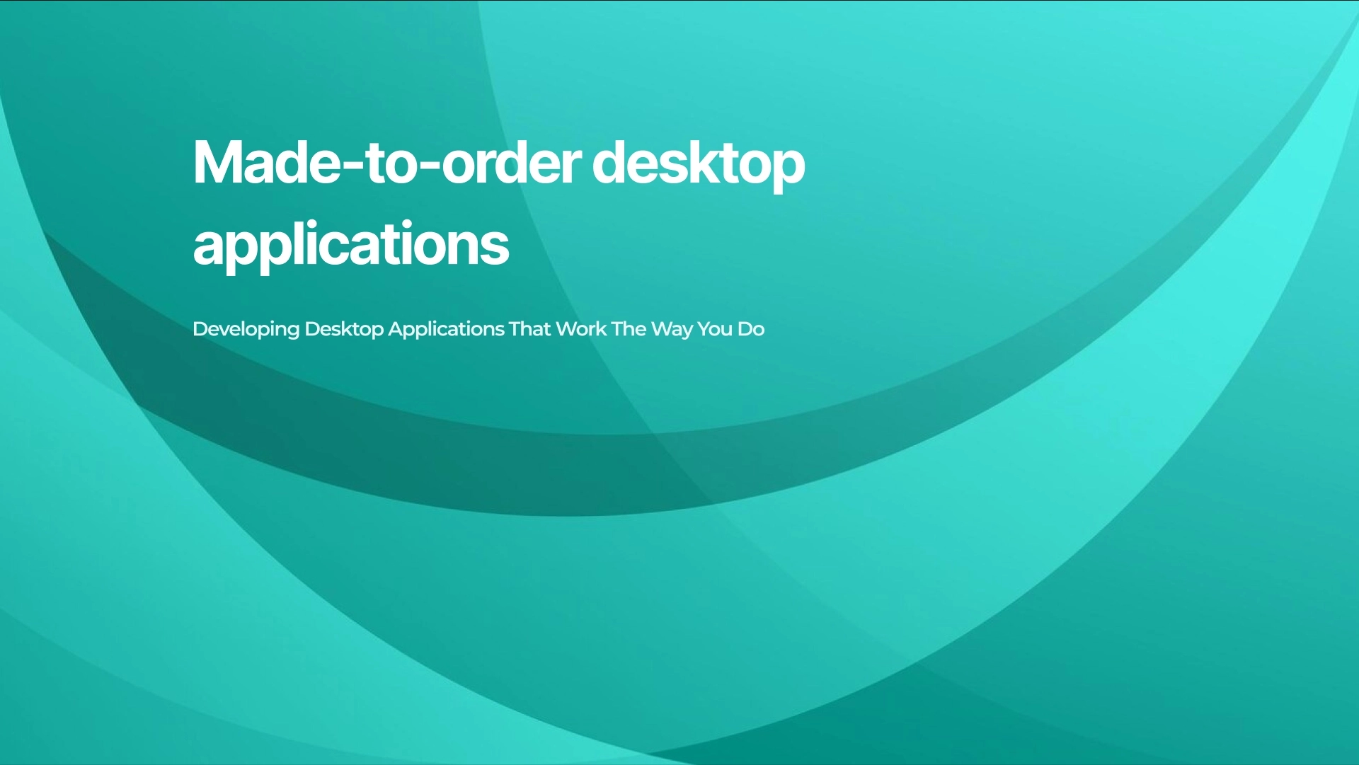 Custom Desktop Applications image