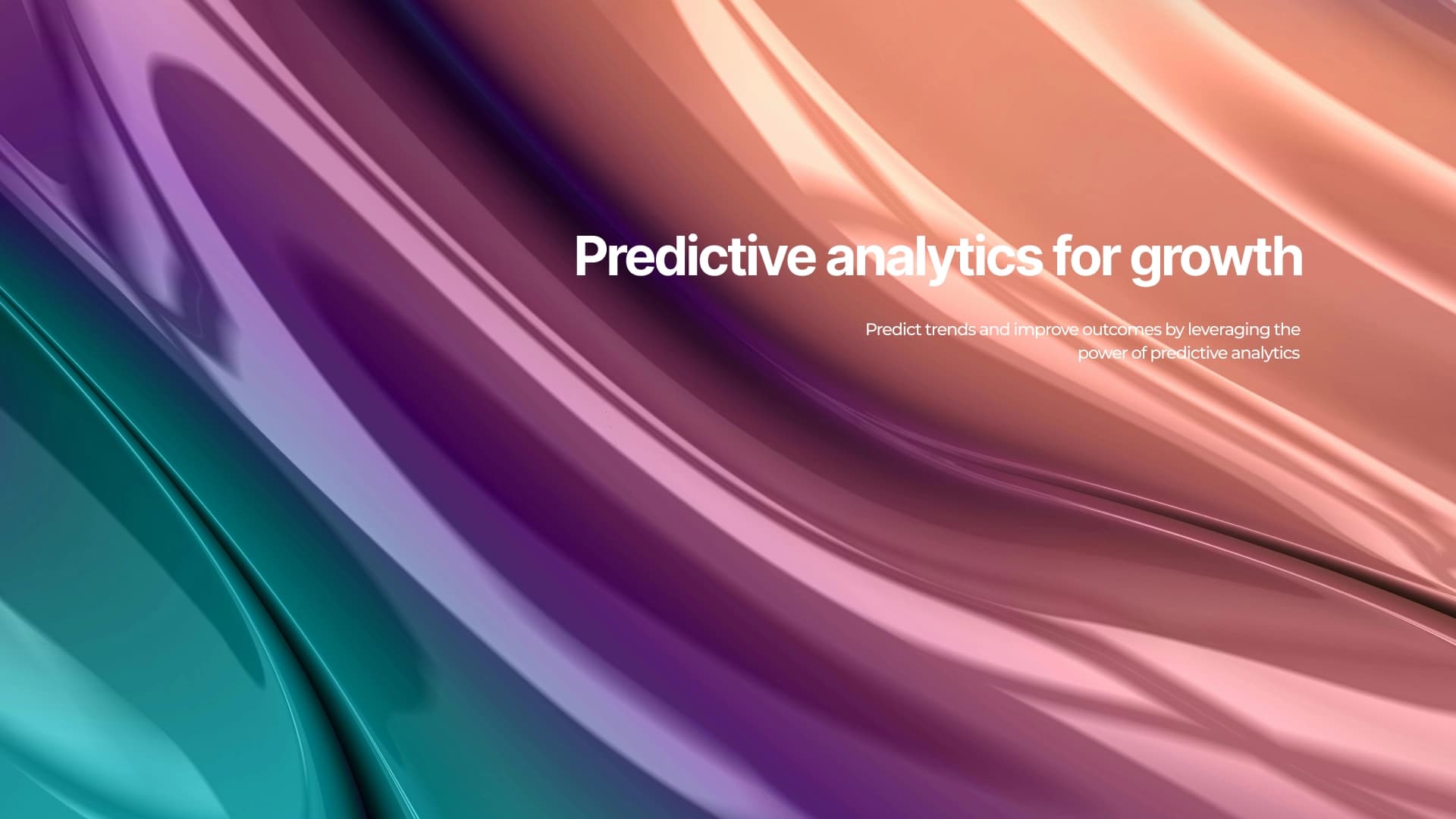 Predictive analytics for growth