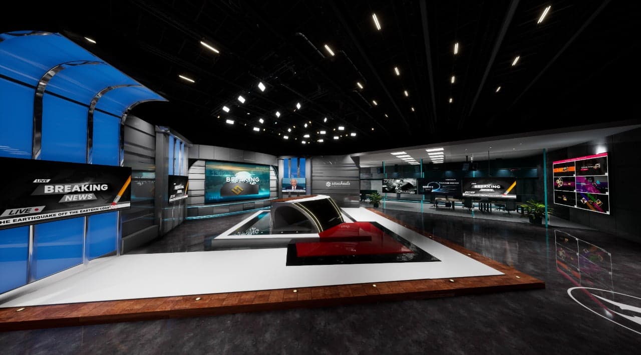 NEWSROOM JK1 | | Unreal Engine Corporate Virtual Set-3